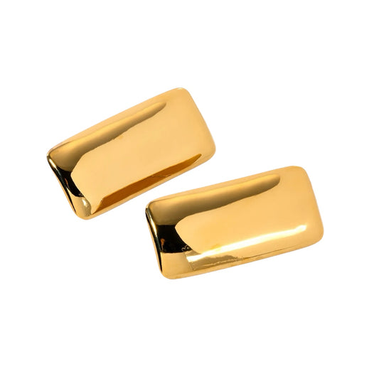 ARETES RECTANGULAR DORADO